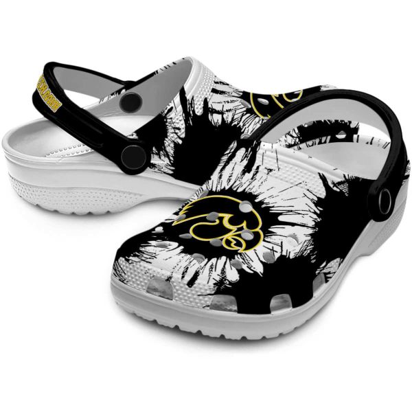 Iowa Hawkeyes Splatter Graphics Crocs Latest Model