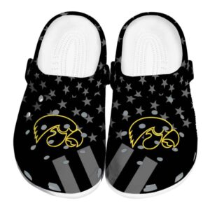 Iowa Hawkeyes Stellar Stripes Theme Crocs Best selling