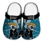 Jacksonville Jaguars Geometric Background Crocs Best selling