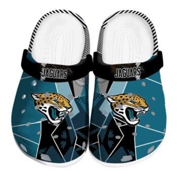 Jacksonville Jaguars Geometric Background Crocs Best selling