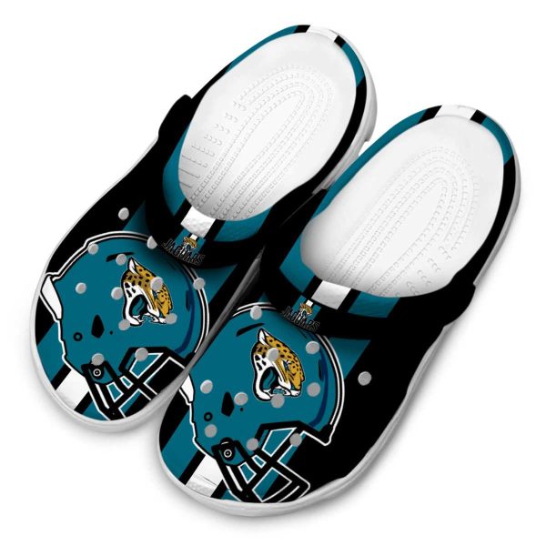 Jacksonville Jaguars Helmet Stripes Crocs Trendy