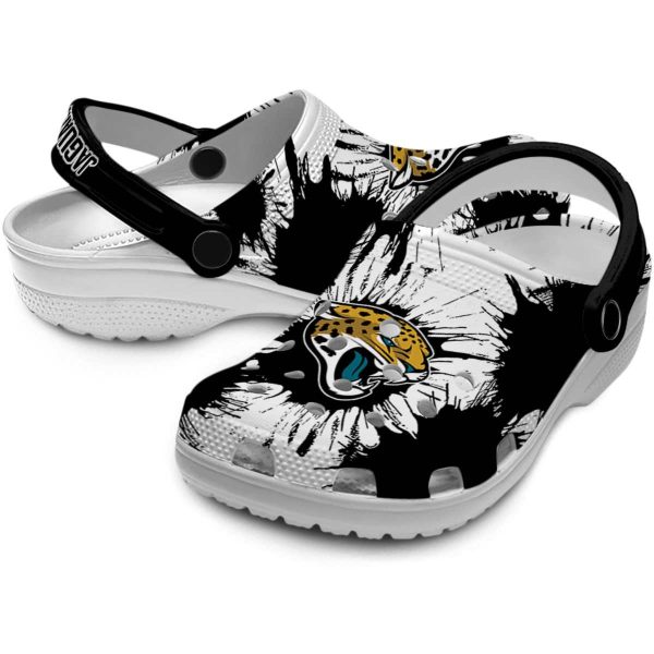 Jacksonville Jaguars Splatter Graphics Crocs Latest Model