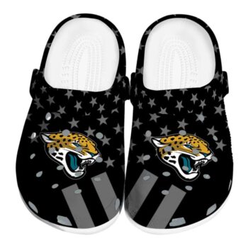 Jacksonville Jaguars Stellar Stripes Theme Crocs Best selling