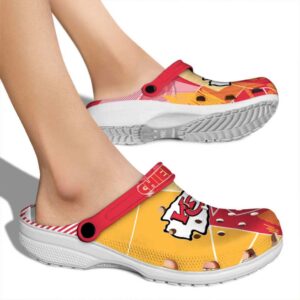 Kansas City Chiefs Geometric Background Crocs High quality