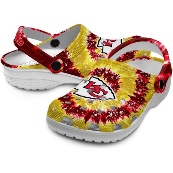 Kansas City Chiefs Radiant Burst Effect Crocs Latest Model
