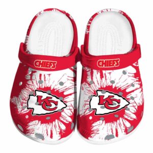 Kansas City Chiefs Splatter Graphics Crocs Best selling