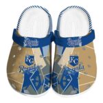 Kansas City Royals Geometric Background Crocs Best selling