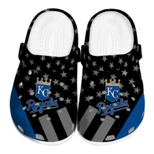 Kansas City Royals Stellar Stripes Theme Crocs Best selling