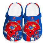 Kansas Jayhawks Helmet Stripes Crocs Best selling