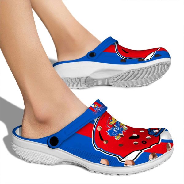 Kansas Jayhawks Helmet Stripes Crocs High quality