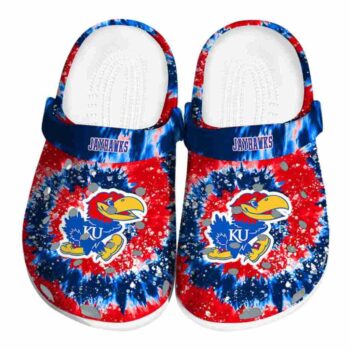Kansas Jayhawks Radiant Burst Effect Crocs Best selling