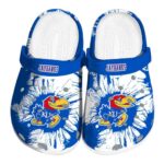 Kansas Jayhawks Splatter Graphics Crocs Best selling