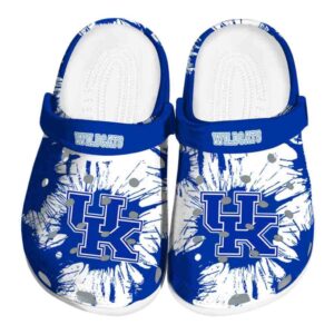 Kentucky Wildcats Splatter Graphics Crocs Best selling