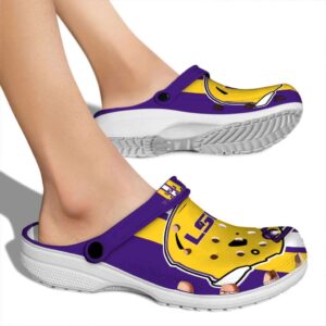 LSU Tigers Helmet Stripes Crocs High quality
