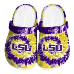LSU Tigers Radiant Burst Effect Crocs Best selling