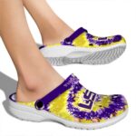 LSU Tigers Radiant Burst Effect Crocs Best selling