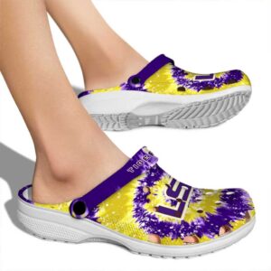 LSU Tigers Radiant Burst Effect Crocs High quality
