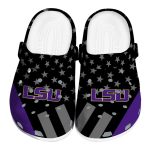 LSU Tigers Stellar Stripes Theme Crocs Best selling