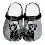 Las Vegas Raiders Geometric Background Crocs Best selling