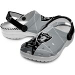 Las Vegas Raiders Geometric Background Crocs Best selling