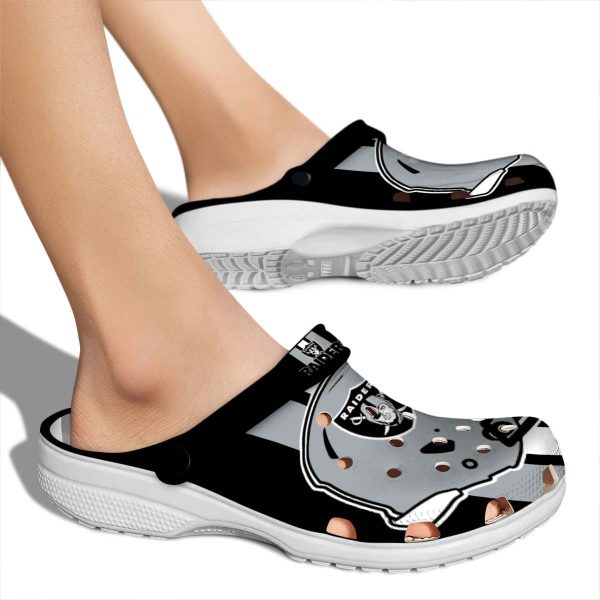 Las Vegas Raiders Helmet Stripes Crocs High quality