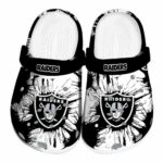Las Vegas Raiders Splatter Graphics Crocs Best selling