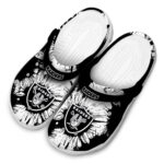 Las Vegas Raiders Splatter Graphics Crocs Best selling