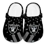Las Vegas Raiders Stellar Stripes Theme Crocs Best selling