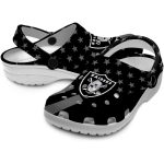 Las Vegas Raiders Stellar Stripes Theme Crocs Best selling