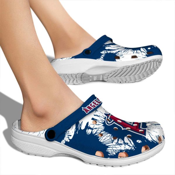 Los Angeles Angels Splatter Graphics Crocs High quality