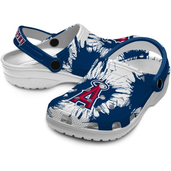 Los Angeles Angels Splatter Graphics Crocs Latest Model