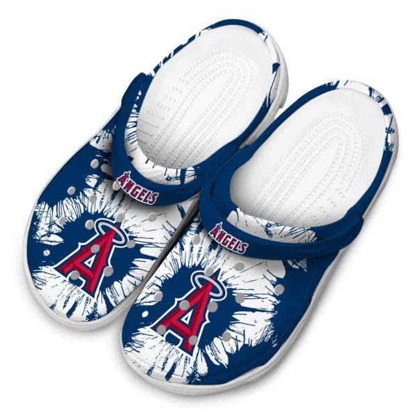 Los Angeles Angels Splatter Graphics Crocs Trendy