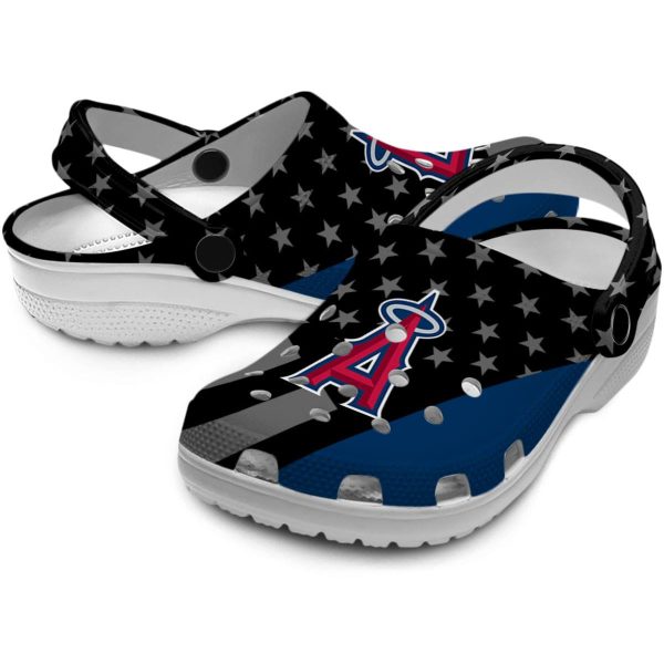 Los Angeles Angels Stellar Stripes Theme Crocs Latest Model