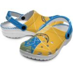 Los Angeles Chargers Geometric Background Crocs Best selling