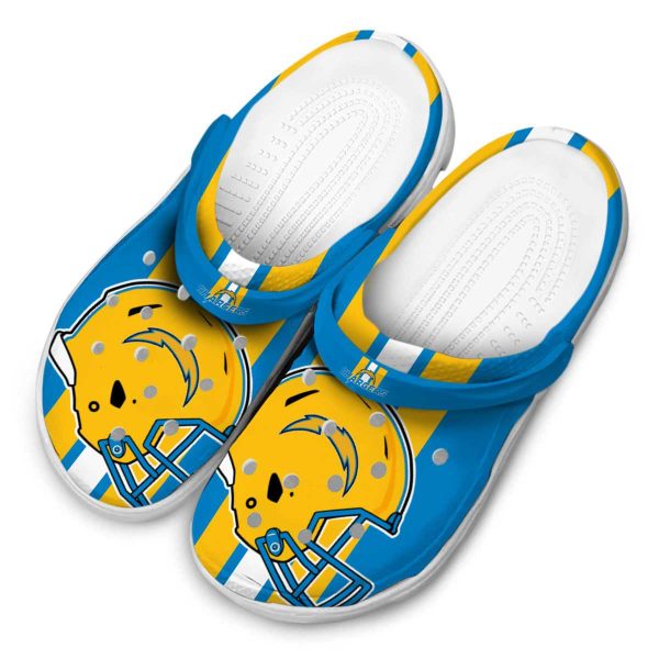 Los Angeles Chargers Helmet Stripes Crocs Trendy