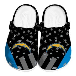 Los Angeles Chargers Stellar Stripes Theme Crocs Best selling