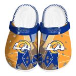 Los Angeles Rams Geometric Background Crocs Best selling