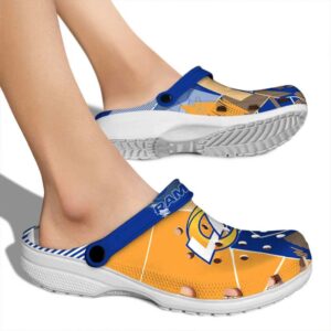 Los Angeles Rams Geometric Background Crocs High quality