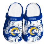 Los Angeles Rams Splatter Graphics Crocs Best selling