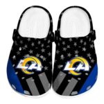 Los Angeles Rams Stellar Stripes Theme Crocs Best selling