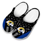 Los Angeles Rams Stellar Stripes Theme Crocs Best selling