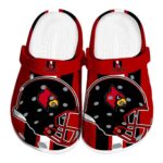 Louisville Cardinals Helmet Stripes Crocs Best selling