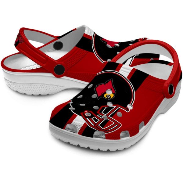 Louisville Cardinals Helmet Stripes Crocs Latest Model