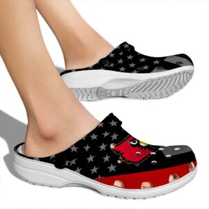 Louisville Cardinals Stellar Stripes Theme Crocs High quality