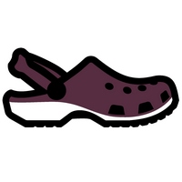 Maroon Crocs
