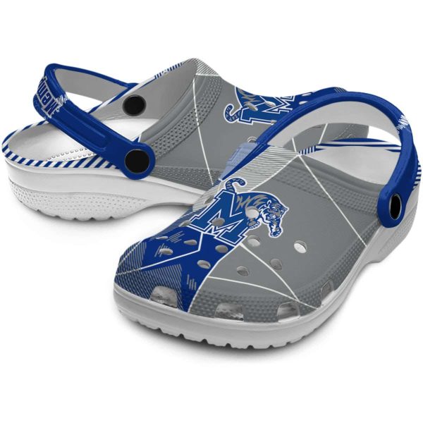 Memphis Tigers Geometric Background Crocs Latest Model