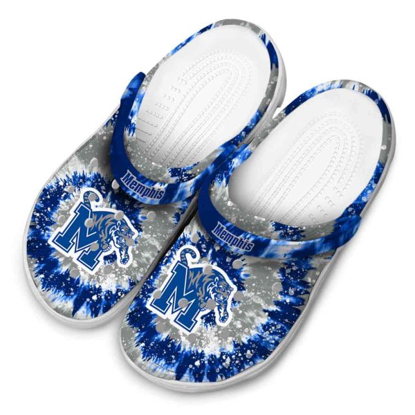 Memphis Tigers Radiant Burst Effect Crocs Trendy