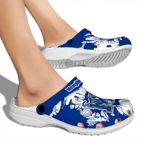 Memphis Tigers Splatter Graphics Crocs High quality
