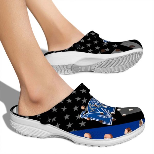 Memphis Tigers Stellar Stripes Theme Crocs High quality