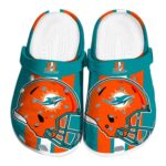 Miami Dolphins Helmet Stripes Clog 1 Miami Dolphins Helmet Stripes Crocs Best selling